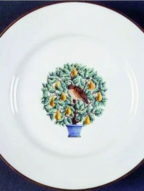 AVON 12 Days Of Christmas 4 pcs🍐 PARTRIDGE IN A PEAR TREE🍐Vint 1980s PORCELAIN